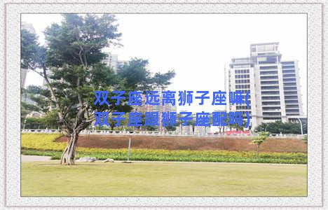 双子座远离狮子座嘛(双子座跟狮子座配吗)