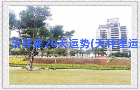 天秤座20天运势(天秤座运势2023年)